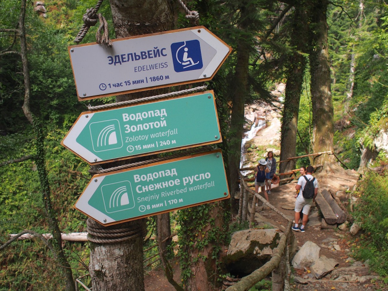 Указатели на тропе
