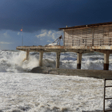 Шторм на Черном море. Storm on the Black sea. GIF-анимация